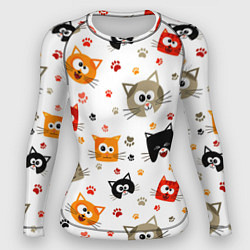 Женский рашгард Котики с лапками