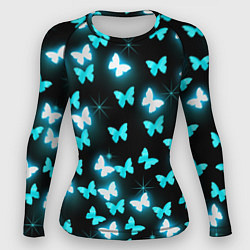 Рашгард женский Бабочки, цвет: 3D-принт