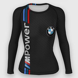 Рашгард женский BMW POWER CARBON, цвет: 3D-принт