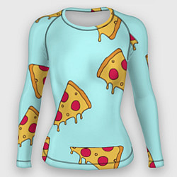 Рашгард женский Ароматная пицца, цвет: 3D-принт