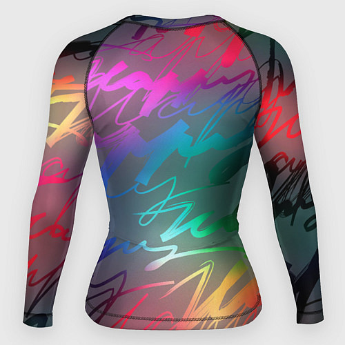 Женский рашгард Узоры / 3D-принт – фото 2