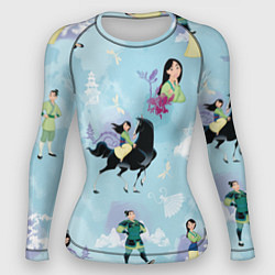 Рашгард женский Mulan Pattern, цвет: 3D-принт