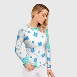 Рашгард женский BTS БТС, цвет: 3D-принт — фото 2