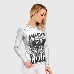 Рашгард женский Американский орел Z, цвет: 3D-принт — фото 2