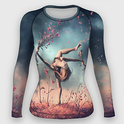Женский рашгард Танцующая с цветами ведьма