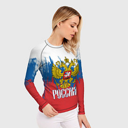 Рашгард женский РОССИЯ ТРИКОЛОР, цвет: 3D-принт — фото 2