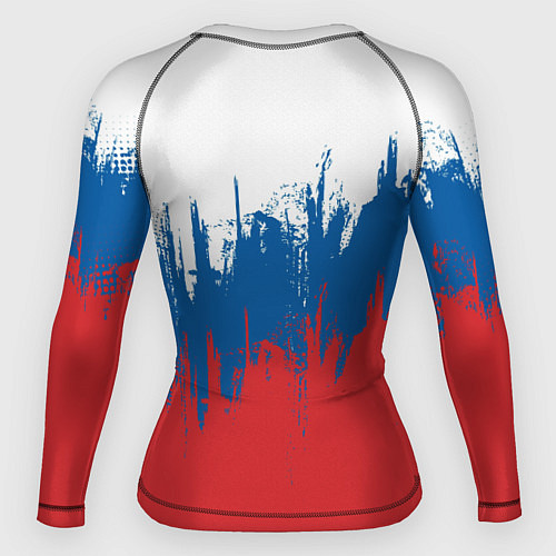 Женский рашгард РОССИЯ ТРИКОЛОР / 3D-принт – фото 2