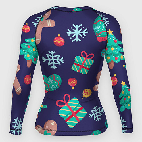 Женский рашгард Новый Год / 3D-принт – фото 2