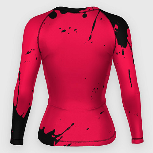 Женский рашгард AMONG US - ORANGE & GREEN / 3D-принт – фото 2