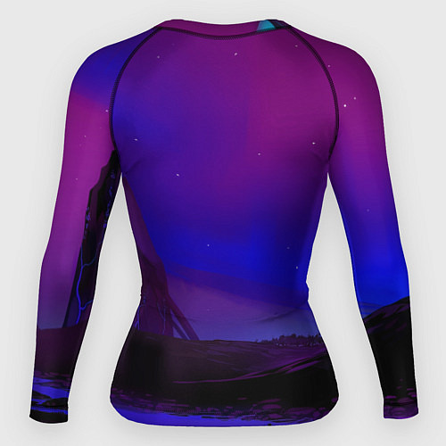 Женский рашгард Сказочный волк / 3D-принт – фото 2