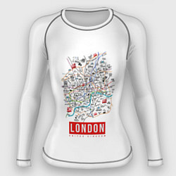 Рашгард женский Лондон, цвет: 3D-принт