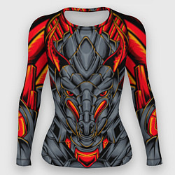Рашгард женский Механический дракон, цвет: 3D-принт