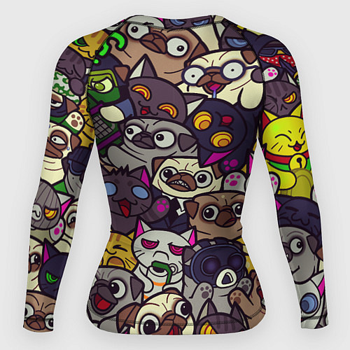 Женский рашгард CS:GO - Paw Paw Лапки / 3D-принт – фото 2