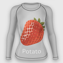 Рашгард женский Strawberry potatoes, цвет: 3D-принт