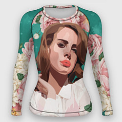 Рашгард женский Lana del rey, цвет: 3D-принт