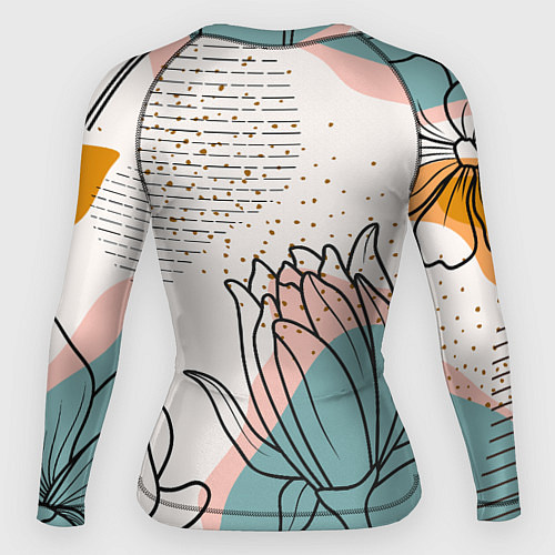 Женский рашгард Цветы / 3D-принт – фото 2