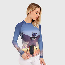 Рашгард женский КЛИНОК РАССЕКАЮЩИЙ ДЕМОНОВ, цвет: 3D-принт — фото 2