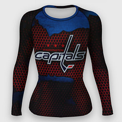 Рашгард женский WASHINGTON CAPITALS, цвет: 3D-принт