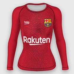 Рашгард женский FC Barcelona Goalkeeper 202122, цвет: 3D-принт