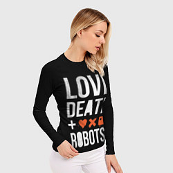 Рашгард женский Love Death Robots, цвет: 3D-принт — фото 2