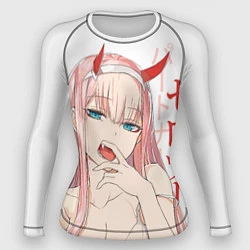 Рашгард женский Darling in the Franxx Zero Two, цвет: 3D-принт