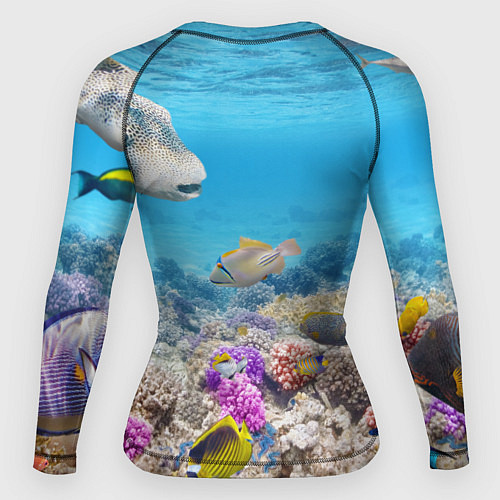 Женский рашгард Морской мир / 3D-принт – фото 2
