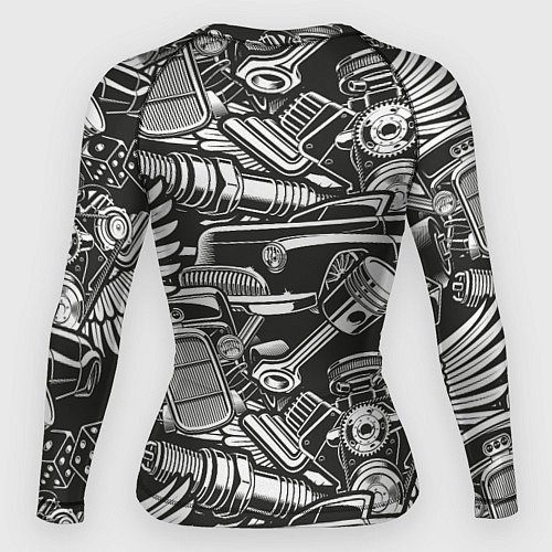 Женский рашгард Механика Автомобиль / 3D-принт – фото 2
