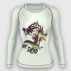 Рашгард женский Крокодил панк, цвет: 3D-принт