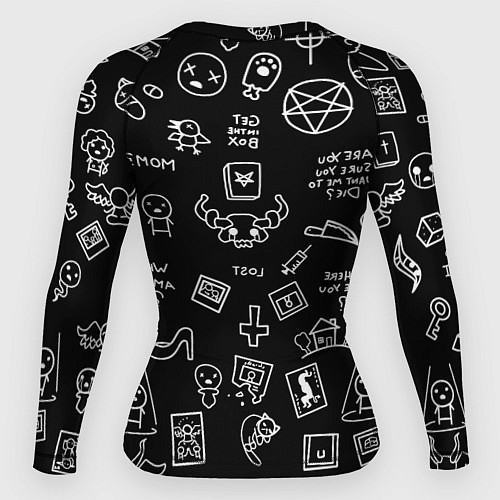 Женский рашгард THE BINDING OF ISAAC ЖЕРТВА / 3D-принт – фото 2