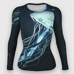 Рашгард женский Рисунок медуза, цвет: 3D-принт