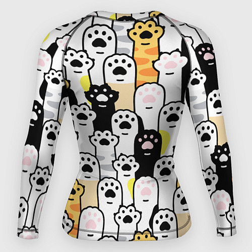 Женский рашгард КОШАЧИЬ ЛАПЫ / 3D-принт – фото 2