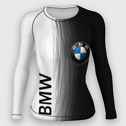 Рашгард женский Black and White BMW, цвет: 3D-принт
