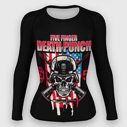 Рашгард женский 5FDP Five Finger Death Punch, цвет: 3D-принт