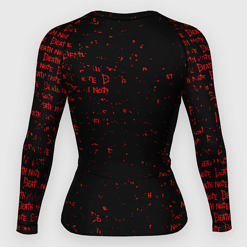 Женский рашгард Тетрадь смерти Логотип red / 3D-принт – фото 2