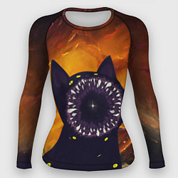 Рашгард женский Космический кот Space Cat Z, цвет: 3D-принт
