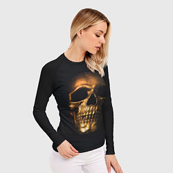 Рашгард женский Golden Skull, цвет: 3D-принт — фото 2