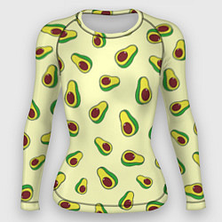 Рашгард женский Авокадо Avocado, цвет: 3D-принт