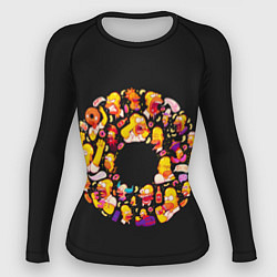 Рашгард женский Пончик Гомер, цвет: 3D-принт