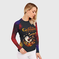 Рашгард женский Genshin Impact Геншин Импакт Z, цвет: 3D-принт — фото 2