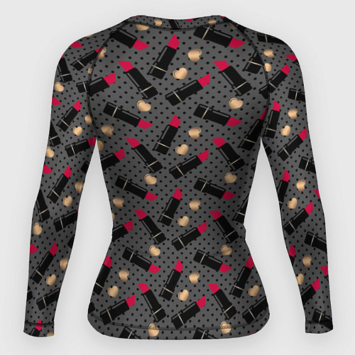 Женский рашгард Красная Губная помада / 3D-принт – фото 2