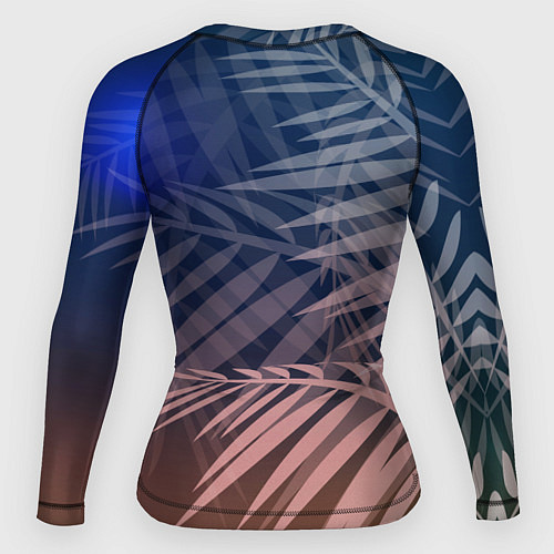 Женский рашгард Тропическая ночь / 3D-принт – фото 2