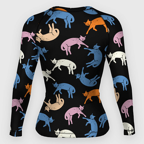 Женский рашгард Британские кошки паттерн / 3D-принт – фото 2