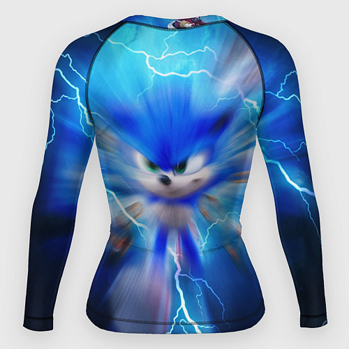 Женский рашгард SONIC СИНИЙ ЁЖ Z / 3D-принт – фото 2