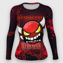 Женский рашгард Geometry Dash: Red Evil