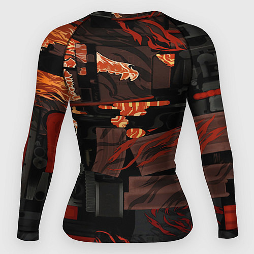 Женский рашгард HOWL ВОЙ СКИН CS / 3D-принт – фото 2