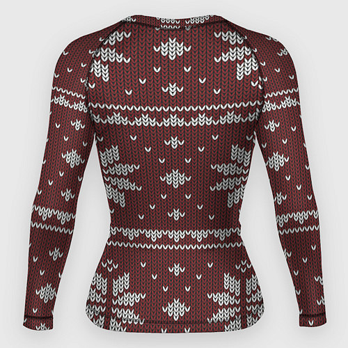 Женский рашгард Вязаный рисунок / 3D-принт – фото 2