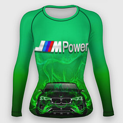 Рашгард женский BMW GREEN STYLE, цвет: 3D-принт