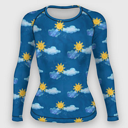 Женский рашгард Облака и солнце