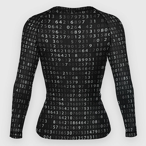 Женский рашгард ИГРА В КАЛЬМАРА, СТРАЖ КРУГ БИНАРНЫЙ КОД / 3D-принт – фото 2