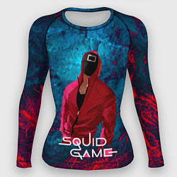 Рашгард женский Сериал Squid game Игра в кальмара, цвет: 3D-принт